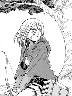 Midjourney SREF 4454 Manga Elegance — sample image 3