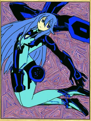 Midjourney SREF 4498 Neon Sentinel — sample image 2