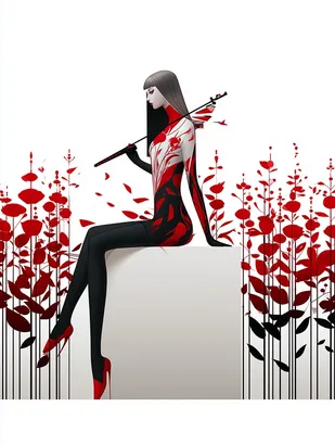 Midjourney SREF 4501 Crimson Archer — sample image 2