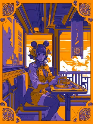 Midjourney SREF 4505 Cosmic Priestess — sample image 2