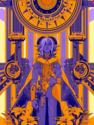 Midjourney SREF 4505 Cosmic Priestess — sample image 3