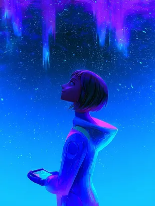 Midjourney SREF 4517 Digital Dreamer — Cyberpunk Mysterious