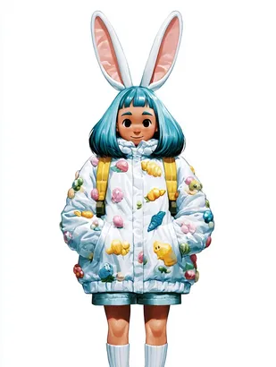 Midjourney SREF 4534 Whimsical Bunny Girl — sample image 4