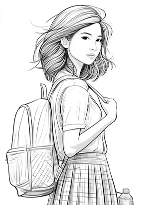 Midjourney SREF 4590 Gentle Anime Girl — sample image 4