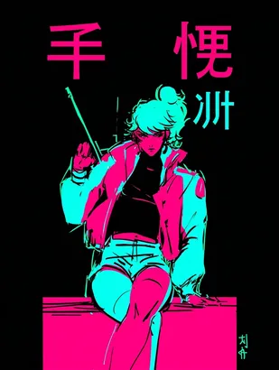Midjourney SREF 4603 Neon Rebel — Cyberpunk Futuristic