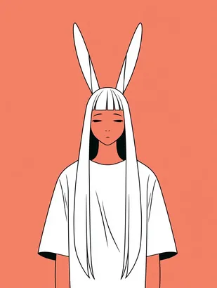 SREF 4608 Ethereal Bunny Girl
