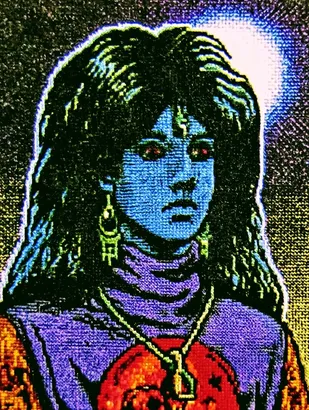 Midjourney SREF 4619 Neon Demon — sample image 4