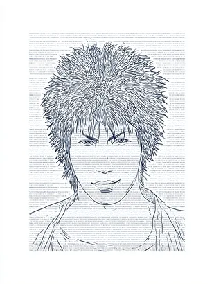 Midjourney SREF 4664 Blue Portraits — sample image 2