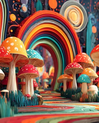 Midjourney SREF 468 Psychedelic Garden — sample image 2