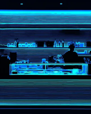 Midjourney SREF 473 Neon Glitch Realm — sample image 2