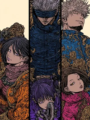 Midjourney SREF 4737 Ornate Rebels — Anime Dramatic