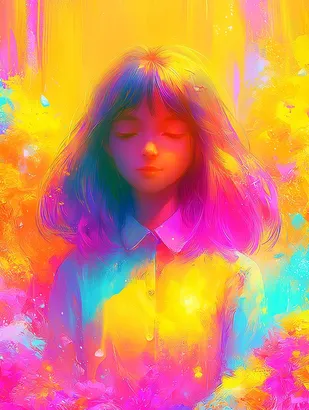 Midjourney SREF 4744 Neon Dreams — sample image 2