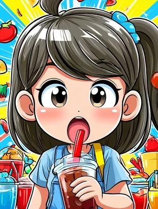Midjourney SREF 4800 Candy Girl Delight — sample image 4