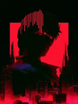 Midjourney SREF 4804 Neon Silhouette — Cyberpunk Dramatic
