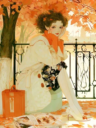 Midjourney SREF 4810 Autumn Elegance — sample image 2