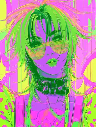 SREF 4893 Neon Dreamgirl