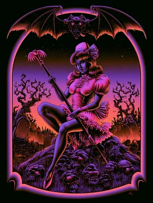 SREF 4895 Neon Sorceress