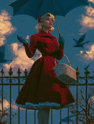 Midjourney SREF 4896 Vintage Dreams — sample image 3