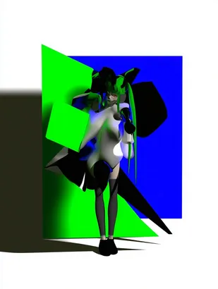Midjourney SREF 4908 Neon Cyborg — sample image 2