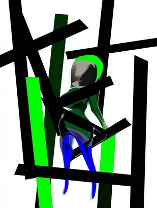 Midjourney SREF 4908 Neon Cyborg — sample image 4
