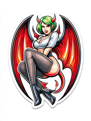 Midjourney SREF 4917 Demon Maidens — sample image 3