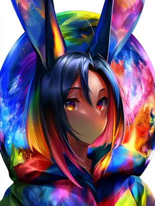 Midjourney SREF 4921 Chromatic Spirit — Digital Illustration Whimsical
