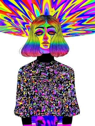 Midjourney SREF 4930 Neon Dreamscape — sample image 3