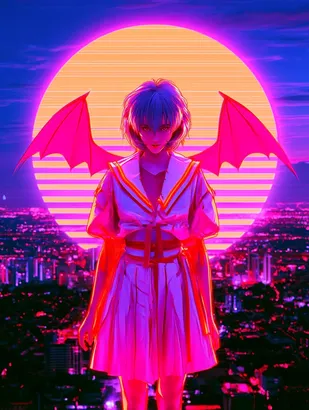 SREF 4969 Neon Angels Rising