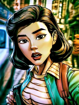 Midjourney SREF 4996 Retro Future Girl — sample image 4