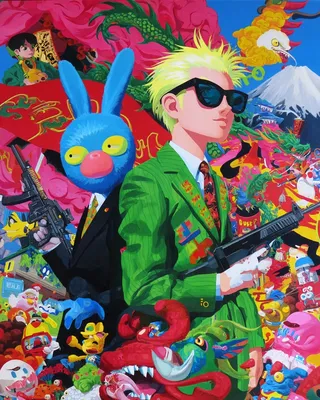 Midjourney SREF 521 Neon Chaos Rebellion — sample image 4