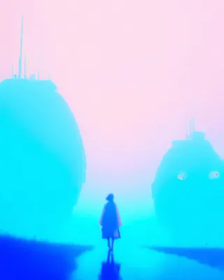 Midjourney SREF 564 Neon Wanderer — sample image 4
