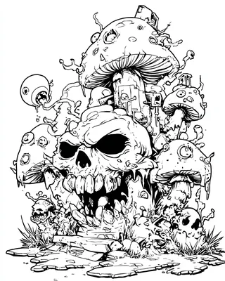 Midjourney SREF 573 Fungal Apocalypse — sample image 4