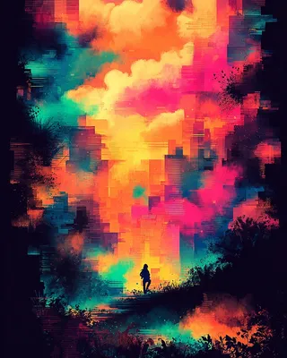 Midjourney SREF 583 Neon Dreamscape — sample image 4
