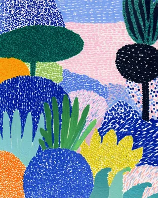 Midjourney SREF 607 Desert Garden Reverie — Digital Illustration Whimsical