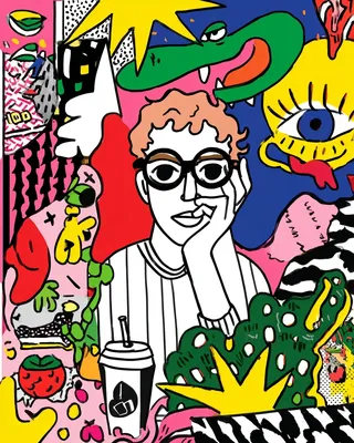 Midjourney SREF 627 Psychedelic Pop Dream — sample image 3