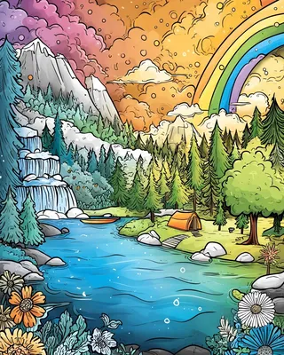 Midjourney SREF 643 Rainbow Wilderness — Whimsical & Storybook Whimsical