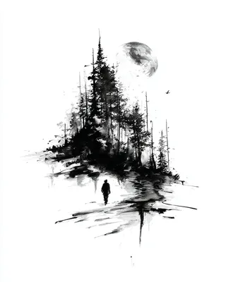 Midjourney SREF 722 Solitary Wanderer — sample image 4