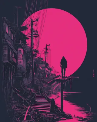 Midjourney SREF 738 Neon Dystopia — sample image 3