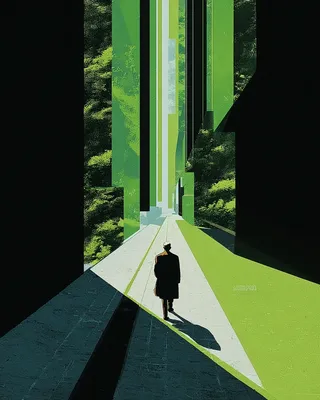Midjourney SREF 739 Verdant Passages — Retro & Mid-Century Mysterious