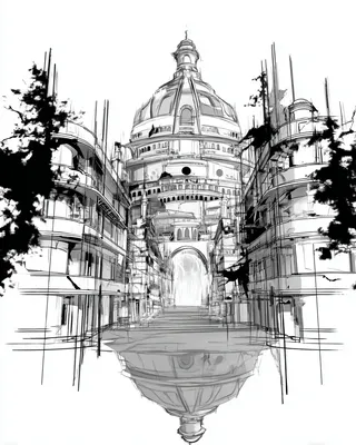 Midjourney SREF 740 Architectural Visions — sample image 2