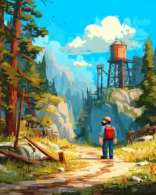 Midjourney SREF 741 Wanderer's Discovery — Digital Illustration Whimsical