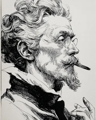 Midjourney SREF 746 Ink Portrait Studies — sample image 3