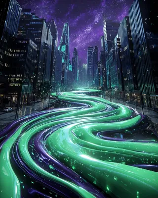 Midjourney SREF 854 Neon Alchemy — sample image 2