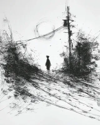Midjourney SREF 855 Sketched Wanderer — sample image 4