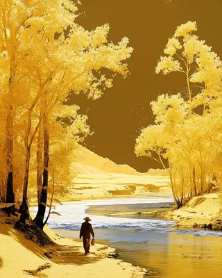 Midjourney SREF 857 Golden Wanderer — sample image 2