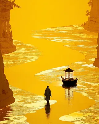 Midjourney SREF 857 Golden Wanderer — sample image 4