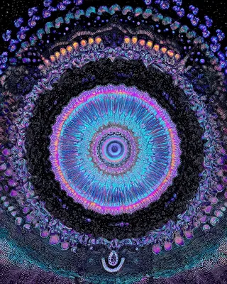 Midjourney SREF 876 Cosmic Mandala Vision — sample image 2