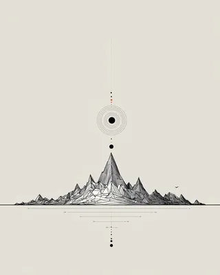 Midjourney SREF 909 Minimalist Wanderer — sample image 2