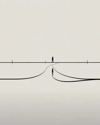 Midjourney SREF 909 Minimalist Wanderer — sample image 3