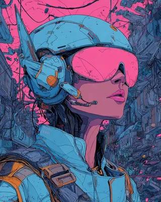 Midjourney Cyberpunk SREF 929